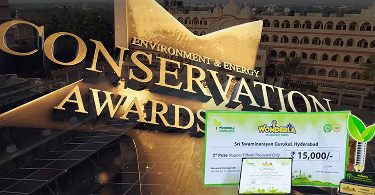 Environment energy Conservation Wonderla awards to Gurukul International School Hyderabad