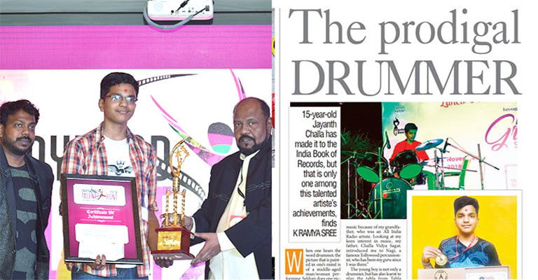 Youngest Drummer, A Gurukulite in India Book of Records