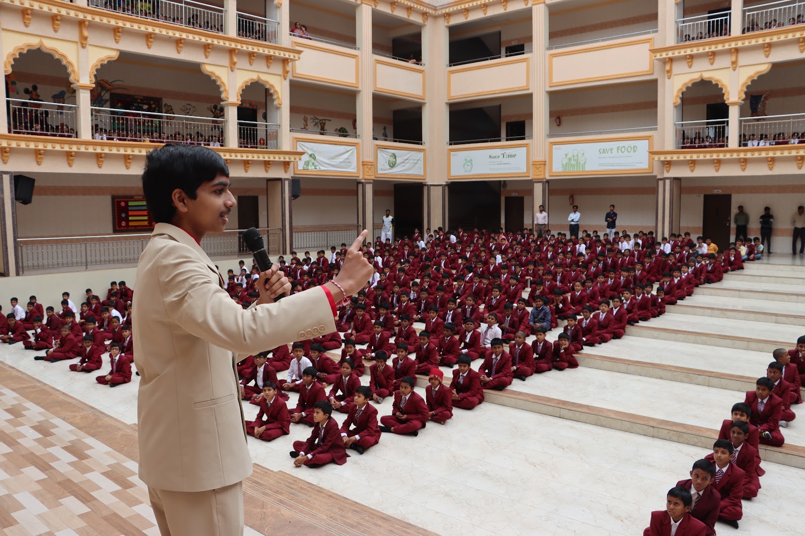 Spell Bee Champion ‘Akash Vukoti’ at Secunderabad Gurukul