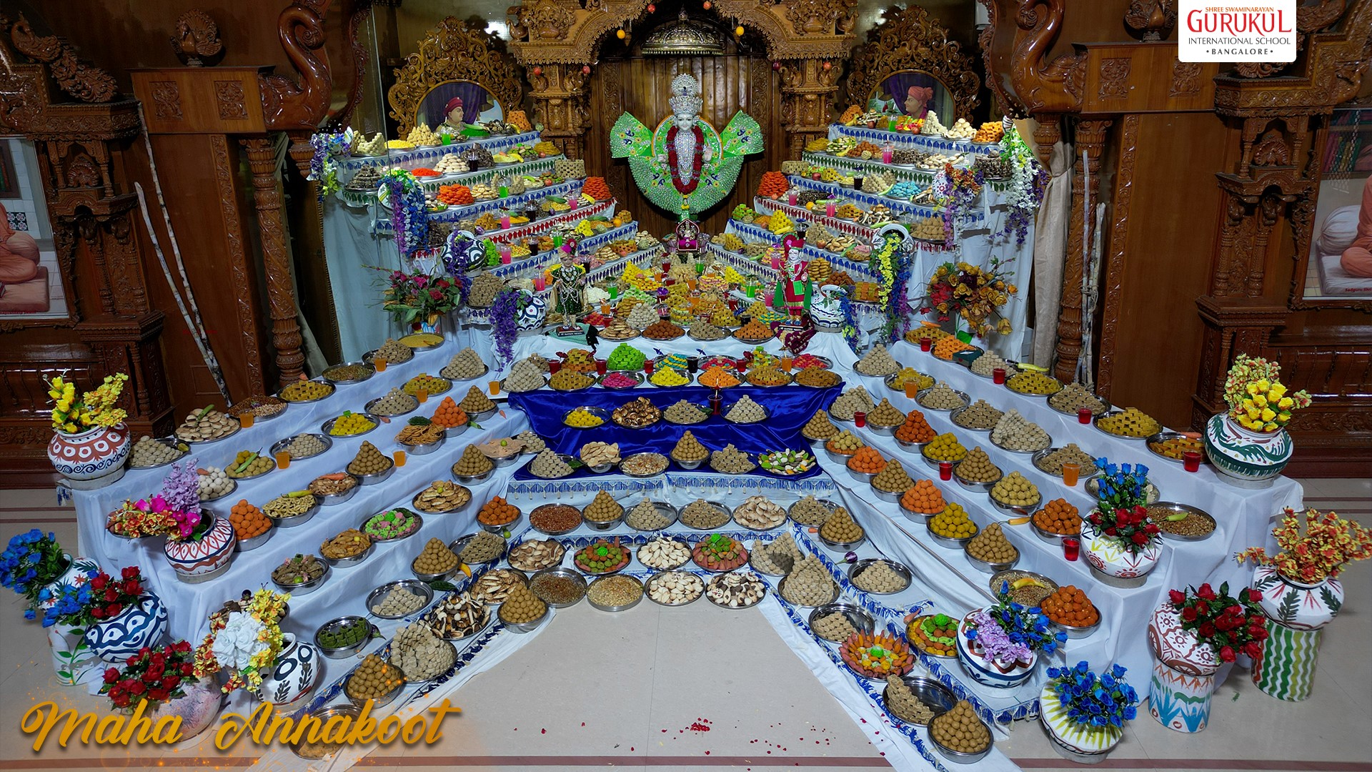Maha Annakoot: A Divine Feast at Shree Swaminarayan Gurukul Bangalore