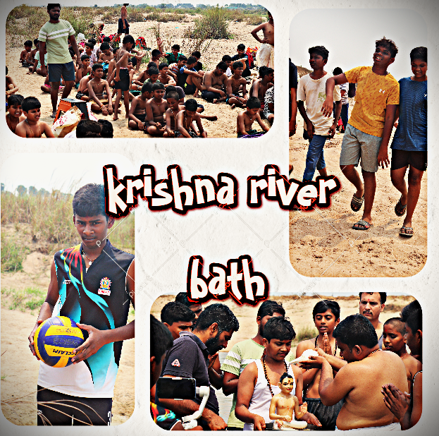 Gurukulites At Krishna River