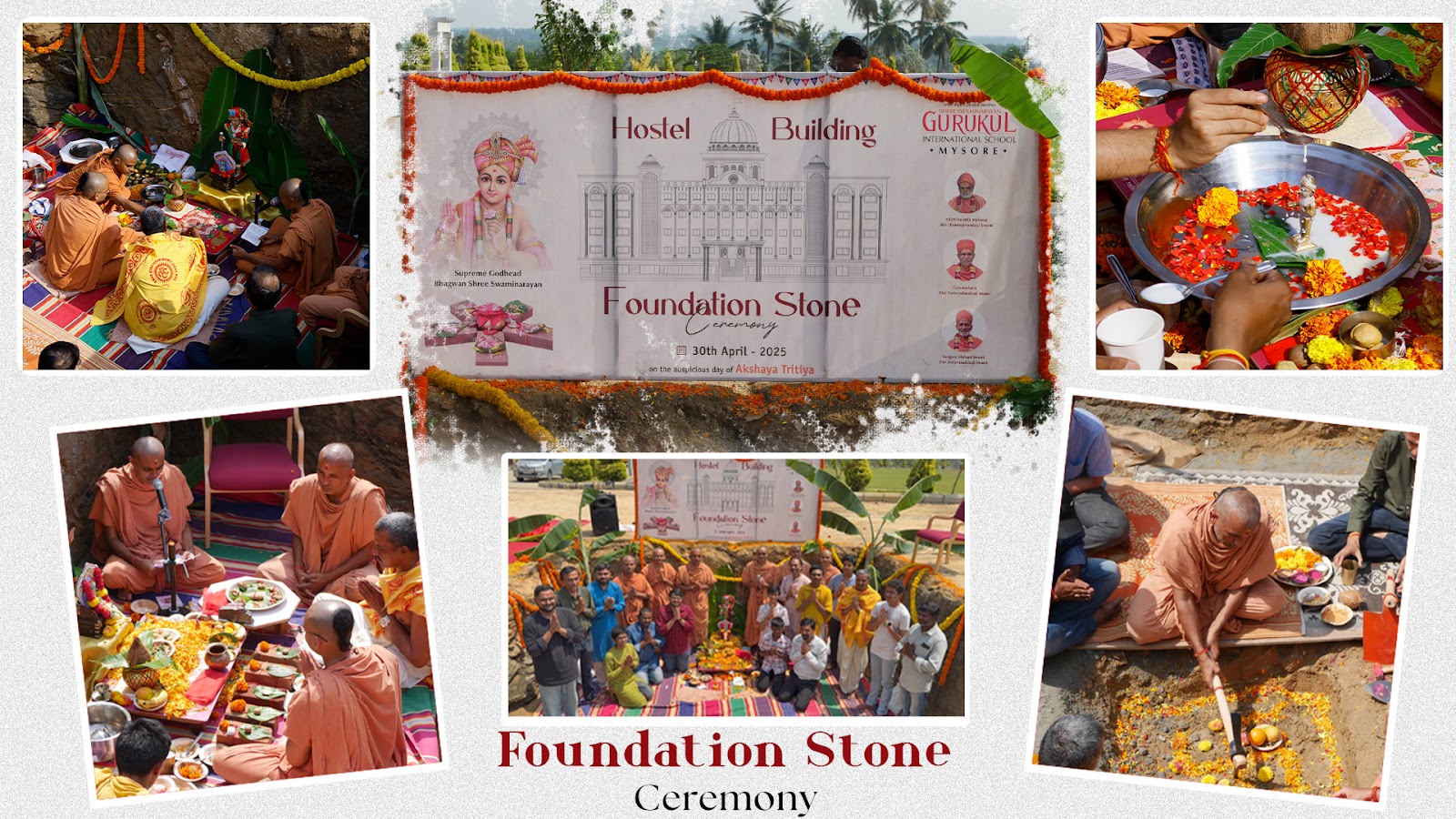 Foundation Stone Ceremony of New Hostel Building at Gurukul Mysore