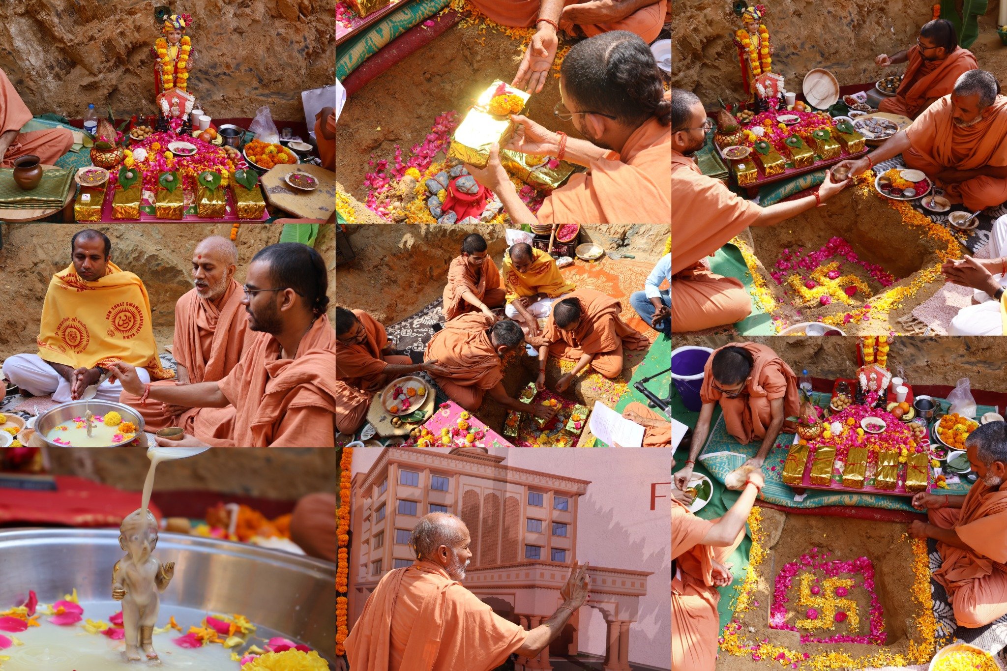 Foundation stone ceremony of New School building at Gurukul Bangalore