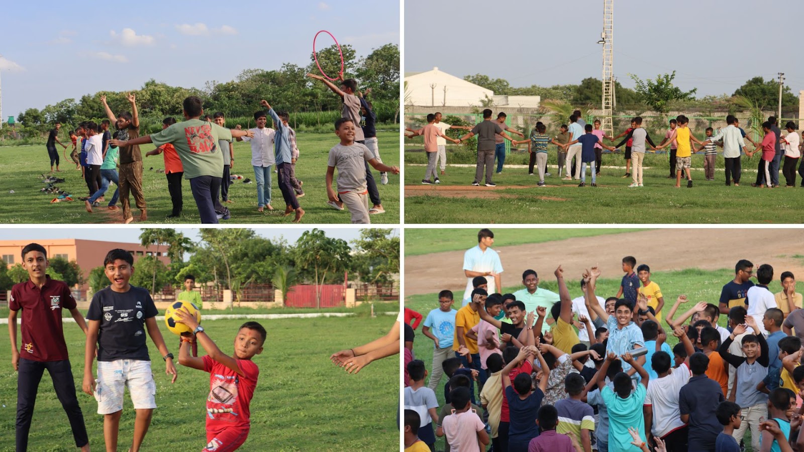 Vibrant moments of joy among junior students