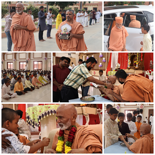 Divine Blessings & Vartaman Diksha by Pujya Mahant Swamiji