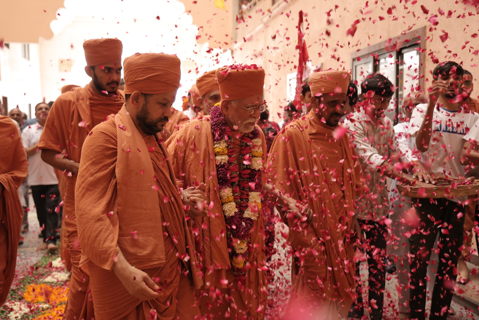Welcoming Guru Maharaj