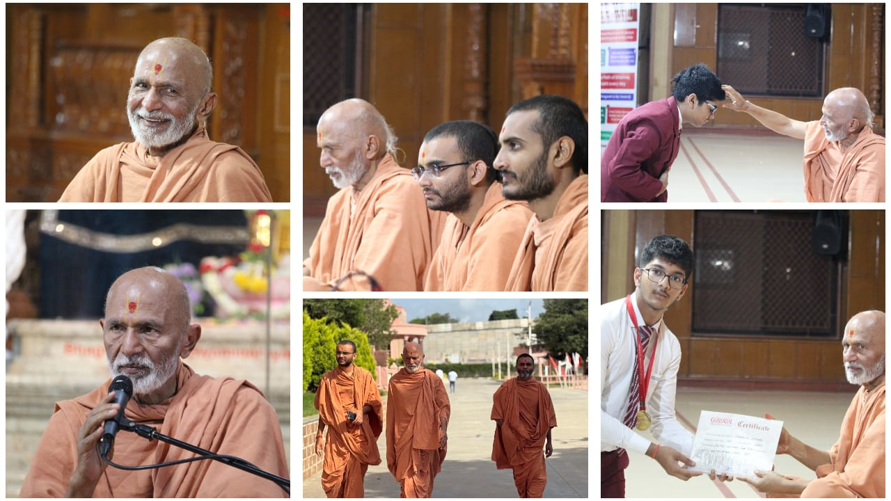 Blessing Assembly By Elder Swamiji Day School