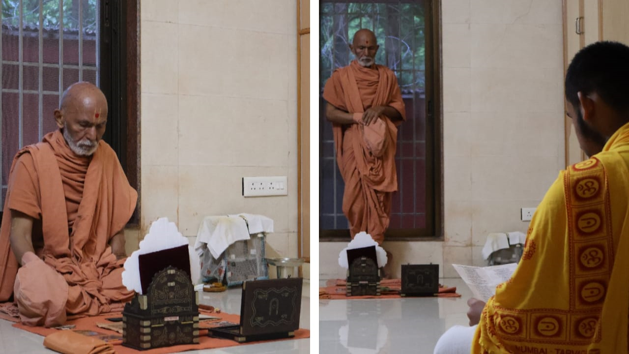 Morning Darshan Of Mahant Swamiji