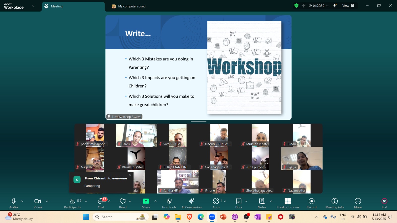 Parenting Training Session – Day School