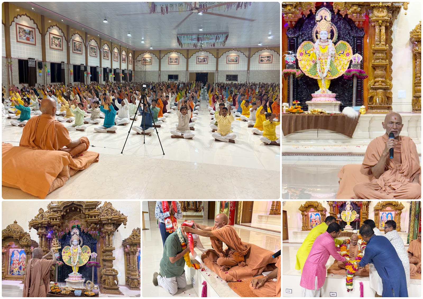 Blessing Assembly by Mahant Swamiji